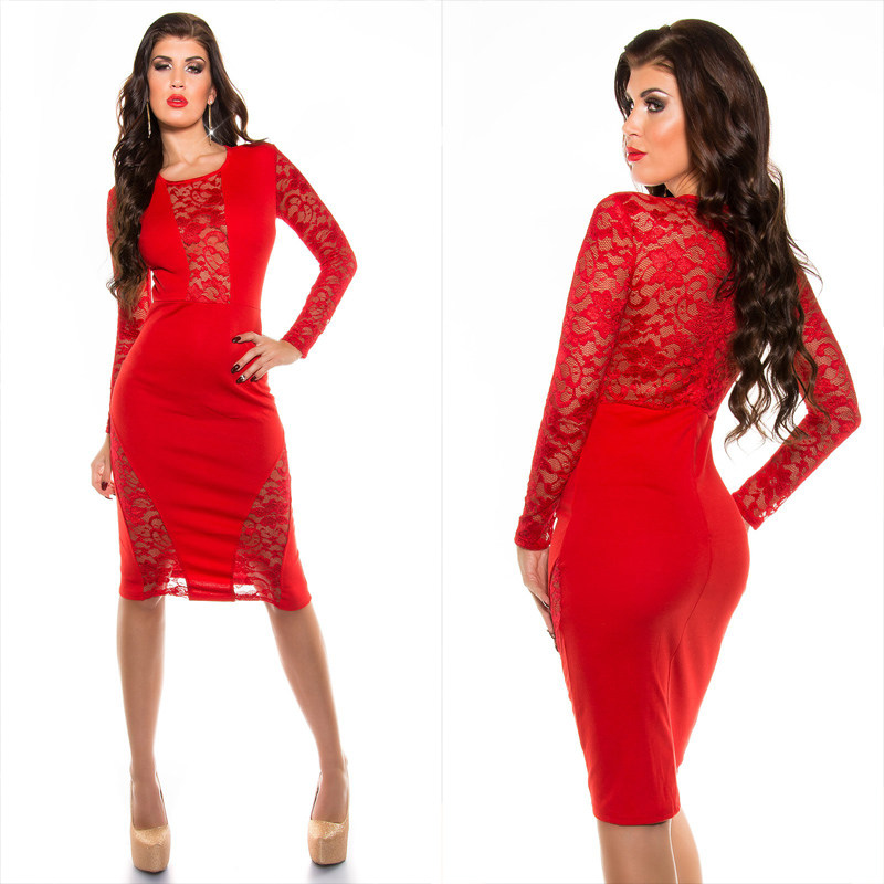 KouCla red midi dress - Sholox Online Womens Store